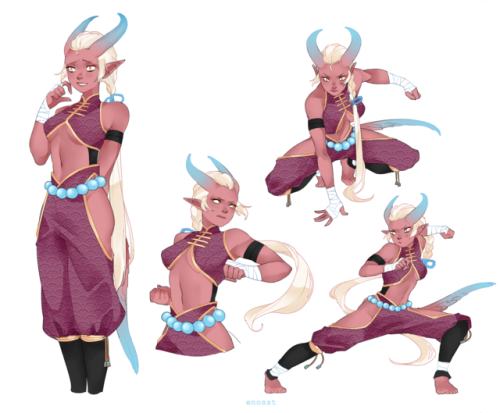 enosstart:Did I show you my monk tiefling? She’s called Rhaenys and I love her