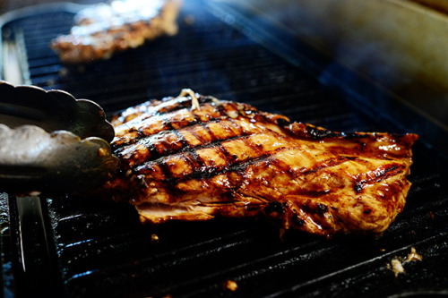 Porn Pics foodffs:  Grilled Chicken & Strawberry