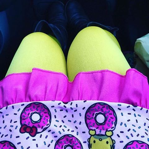 Have some color to brighten up your morning! Simpsons x Hello Kitty Doh-nut Dress (on sale!) at @jap