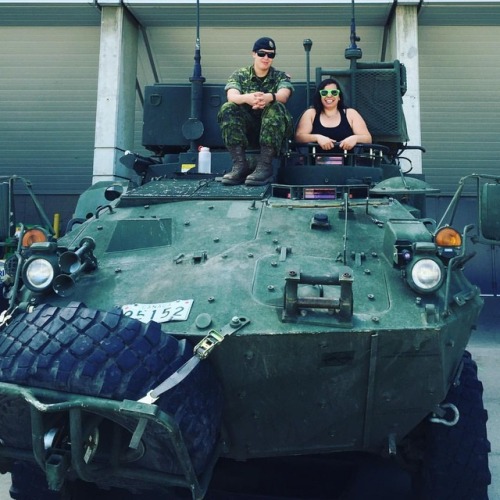 <p>Just chillin in a Bison with the Canadian Armed Forces at @kdaysyeg #kdays #yeg #yegevents (at K-Days)</p>