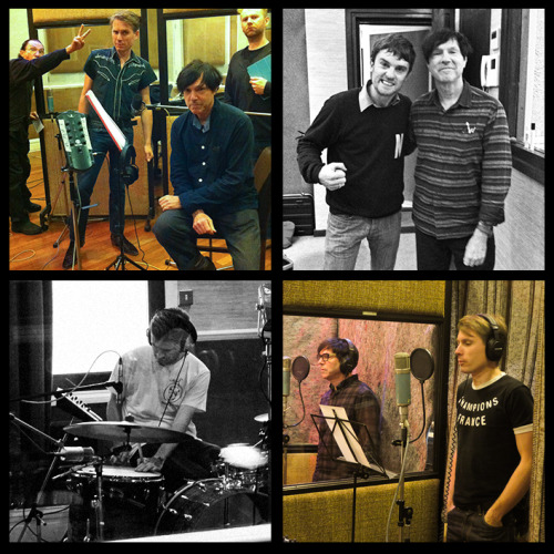 votedmostlikelytofail:   Franz Ferdinand#tbt to the recording of our debut album. Good times