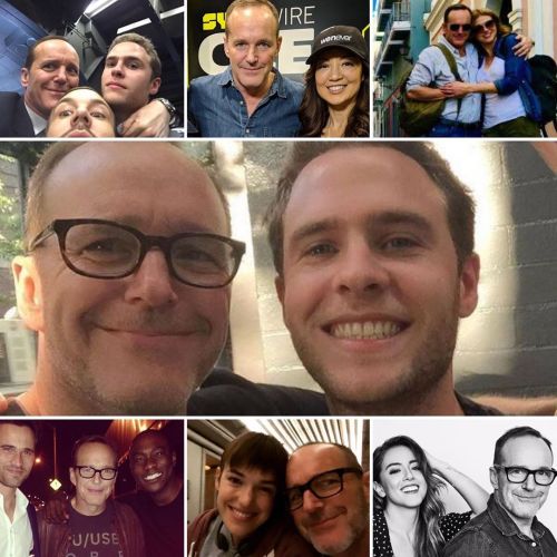 Here is @clarkgregg with some of the cast from @agentsofshield #ClarkGregg #agentsofshield #iaindeca