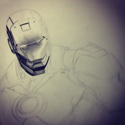 herochan:  Sketch Sunday: Iron Man WIP Sketch