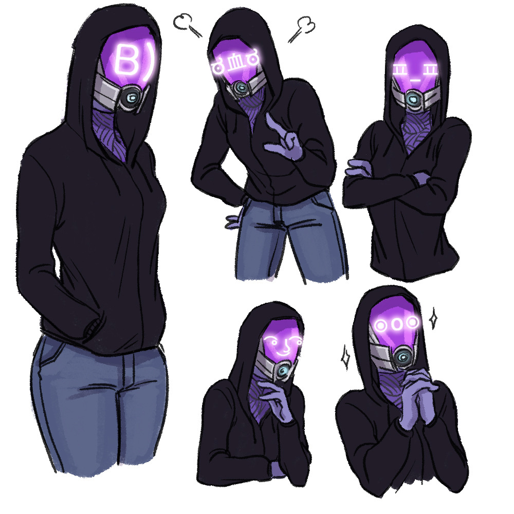 abelskye:  prozd:  belorin:Tali with emoticon mask    don’t do this to me  please