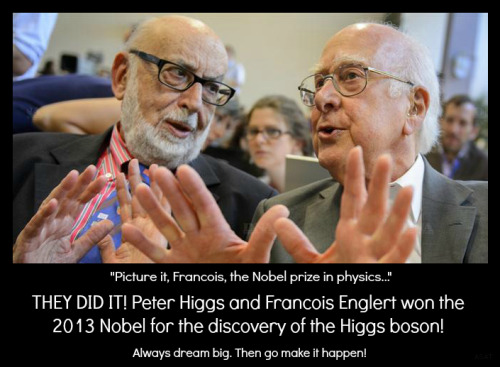 sagansense:The Nobel Prize in Physics 2013 has been awarded jointly to François Englert and Peter W.