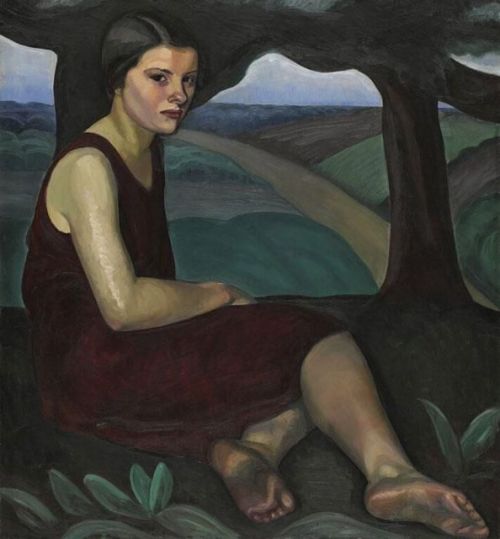 katie-lein: salantami: “Girl On A Hill&quot;, Pudence Heward. ❤️