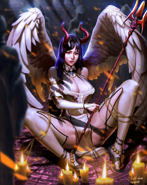 art-of-cg-girls:  Fallen Angel by Suil Gim