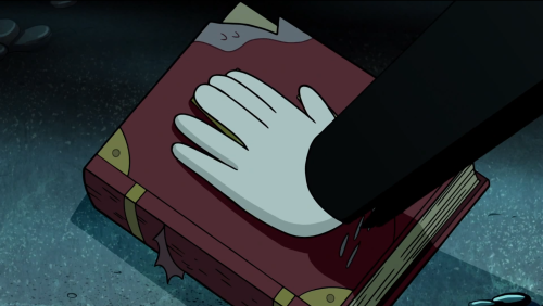 notnights:  honesthypocrite:  In Star vs. the Forces of Evil her magic book has a glossary and helper called Glosseryck, who has six fingers on his hands.  The journals in Gravity Falls are filled with arcane entries on magic written by an author with