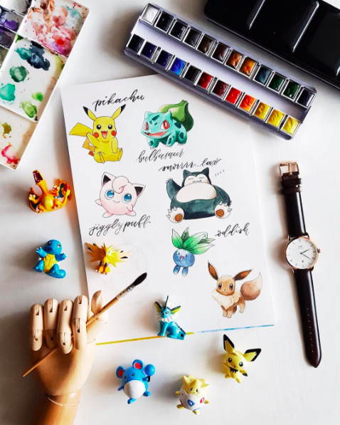 Pokemon WatercolorCreated by Ronnycakes