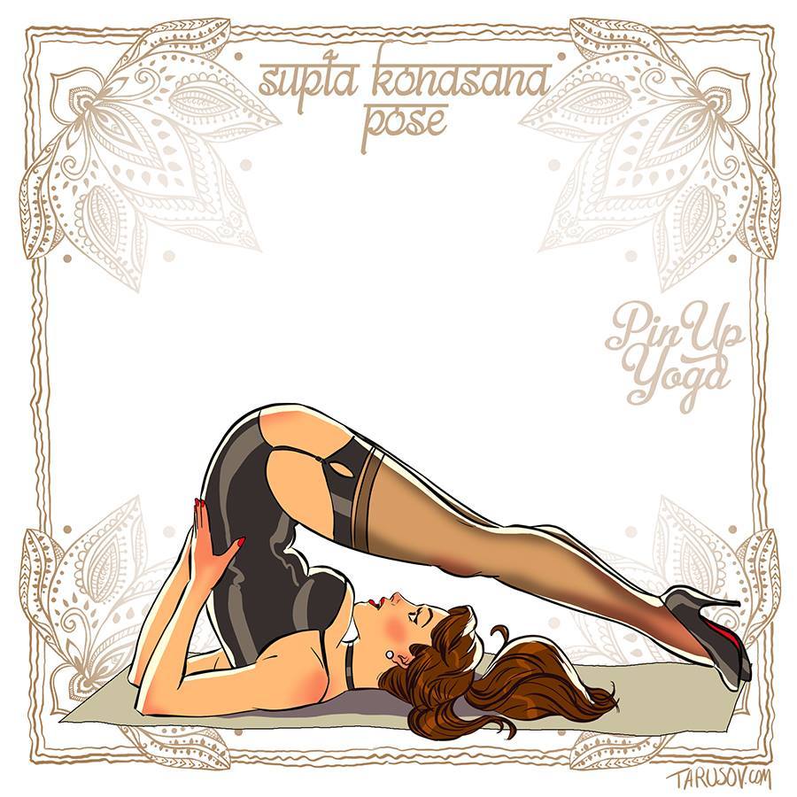 gameraboy:  Pin-up Yoga by Andrew Tarusov Check out his Kickstarter as welll! 