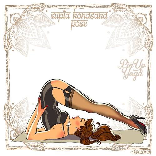 gameraboy:  Pin-up Yoga by Andrew Tarusov Check out his Kickstarter as welll! 