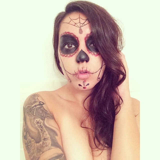 alehuesocabello:  Sometimes I play with makeup at 5am by stephanie_marazzo http://ift.tt/1qv4MBC