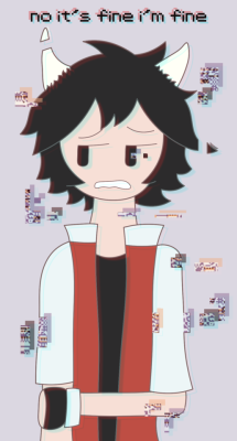 Red-Sterling:  *Skateboards Into The Hybrid Au Club* So Missingno!Red??? He’s Having