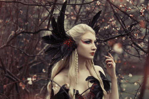 gothicandamazing: Model: Maria Amanda Photo: Photography Smashed with Poetry Dress and Headpiece: Fa