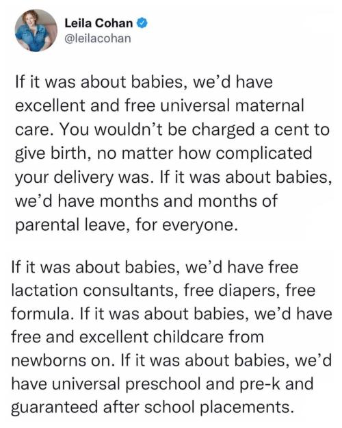 It was never about babies. It’s about controlling women.