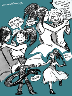 blamedorange:  [16 Dances] - organized by Ashido and Jirou after they learned, from her enormous mansion, how she appreciated western culture !Happy Birthday Yaomomo! [9/23]