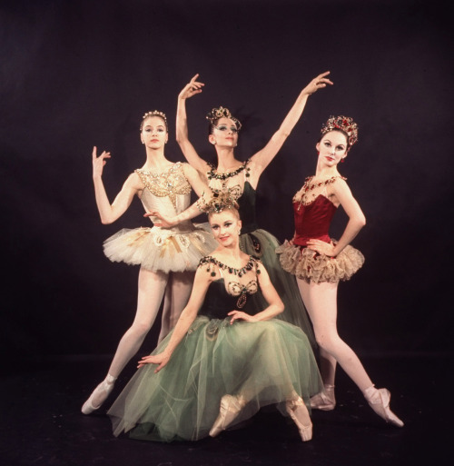 George Balanchine’s “Jewels” | New York City Ballet | The Original Cast(left–right) Suzanne Farrell,