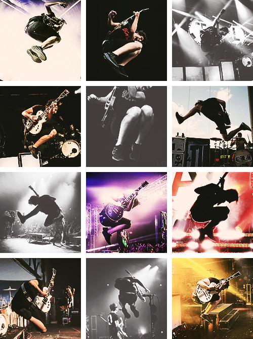 cieuxnoirs:  All Time Low on stage + Jack jumping. 