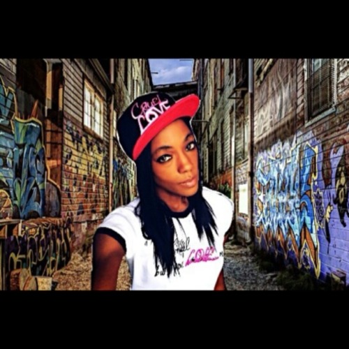 The model face of Cruel LOVE Clothing @iam_chaedolla Cruel LOVE Snapback with hot pink bill I&rs