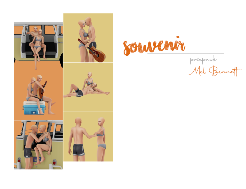 mel-bennett:mel-bennett:SOUVENIR POSEPACK (Patreon Early Access) Info:6 couple posesYou’ll nee