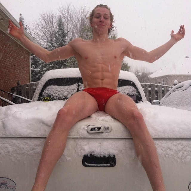 itsswimfever: Never too cold for speedos…