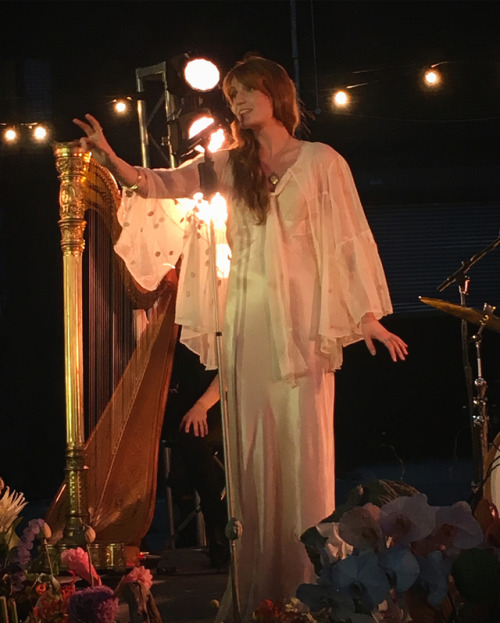 The incredible Florence Welch last night at the Spotify x Florence and the Machine concert in Brookl