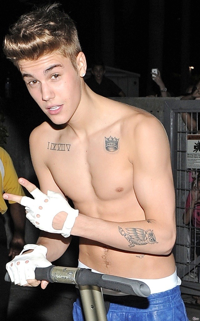 Justin bieber muscles