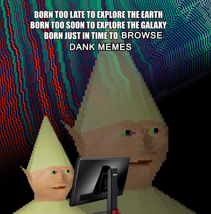 memeiversaries:
“ May 26th is the Feast Day of Dank Memes, which was first celebrated in 2013.
”