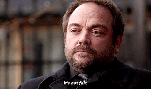 becauseofthebowties: SPN deleted scenes → 11.15 - Beyond the Mat↳ Crowley has an existential cr