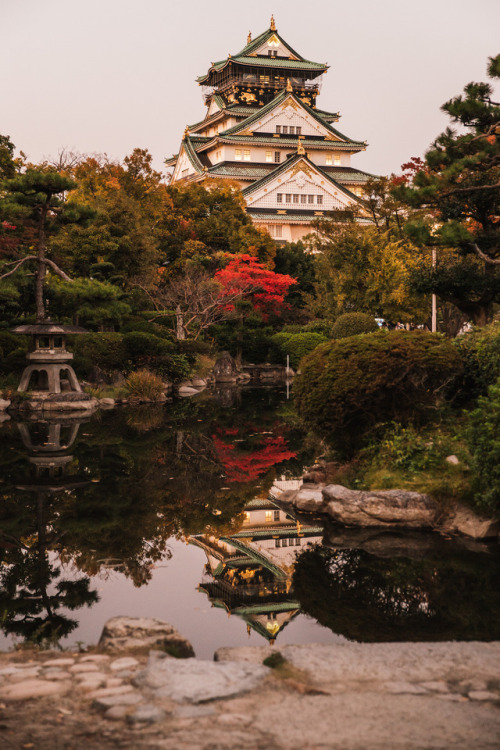 Sunday 5th November 2017. 17:30 Osaka Castle Park.We spent a couple of hours mooching around the par