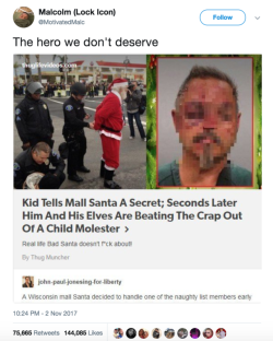 melonmemes:When the mall Santa is the hero