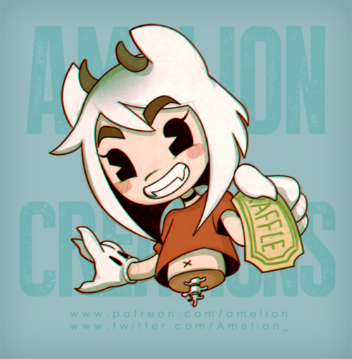 Amelion creations presents&hellip; ♥Little alter-ego in an old #cartoon style, I did this drawing fo