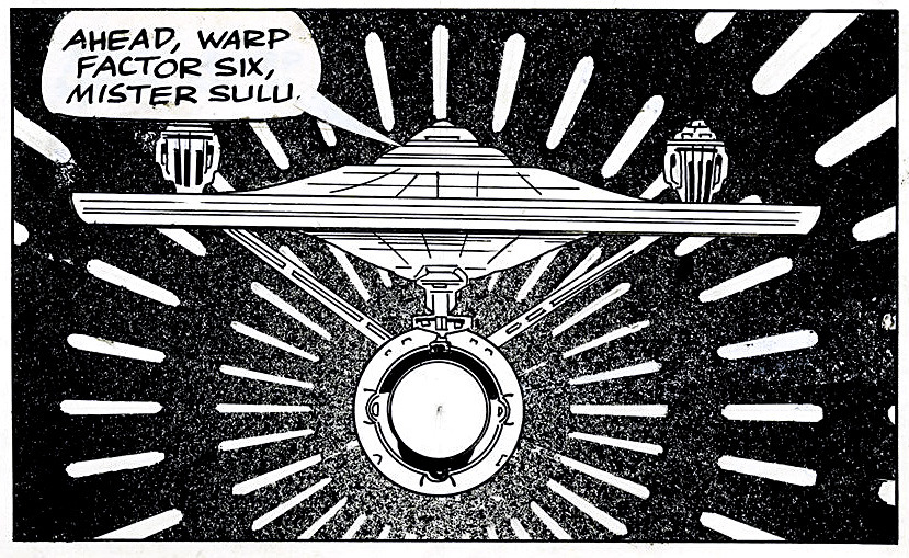 gameraboy: “Ahead, warp factor six, Mister Sulu” Star Trek newspaper comic,