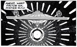 Gameraboy: “Ahead, Warp Factor Six, Mister Sulu” Star Trek Newspaper Comic,