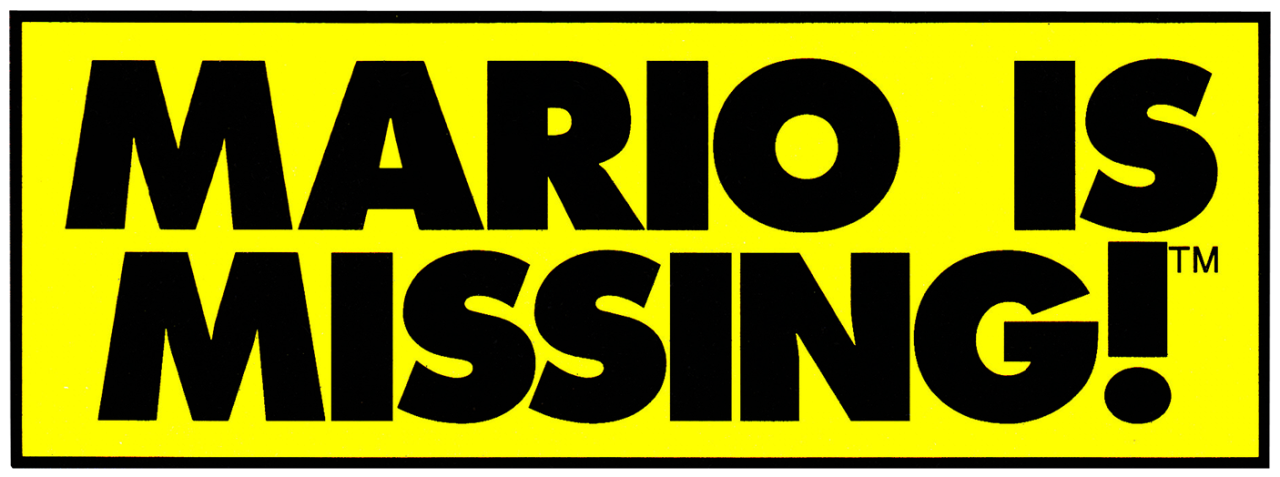 thevideogameartarchive:  Mario is Missing is one of those fascinating, weird edutainment
