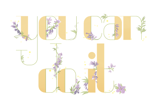 This will hopefully turn into a motivational series for myself! Type and illustrations all construct