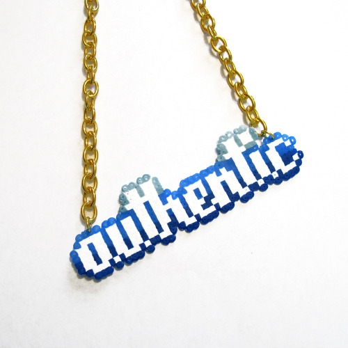 beyondbuckskin:Make a statement with these ultra-cool Authentic Text Chain Necklaces made by the c