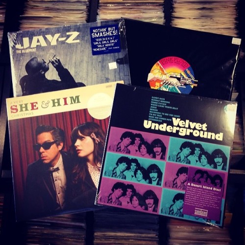 radio-active-records:  Plenty of mail today: up first - restocks from Jay-Z, She & Him, The Velvets & Pink Floyd! #jayz #velvetunderground #sheandhim #pinkfloyd #records #radioactiverecords (at Radio-Active Records) 