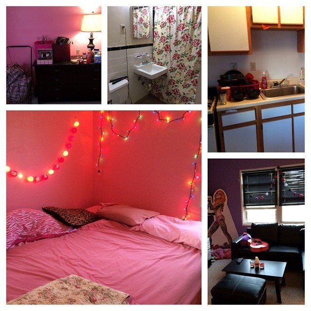 I spent the whole day scrubbing my little home 💕💜 #apartmentlife #finallyputclothesaway