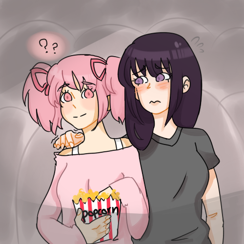 talhos:  Madoka doesn’t even realize she’s on a date with Homura 
