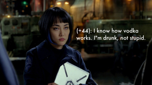 I envision Mako as the most articulate drunk ever&hellip; just more giggly.
