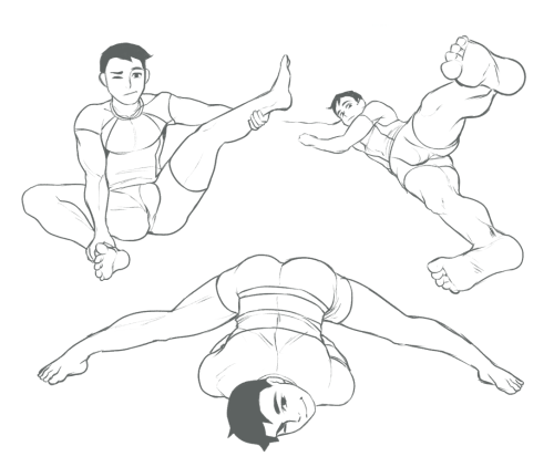 barauniversity:  a lot of you asked for male wii fit trainer so here is some quick stuff i like to think hes great at stretching but horrible at blowjobs so he asks for constant validation and personalized scores depending on his performance 