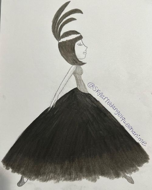 I Draw A Black Ballerina Last Night. #digitalart #digitalartwork #digitaldrawing #digitaldoodle #digitalsketching