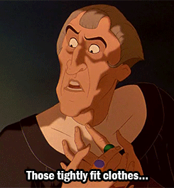 dark-pika:back-before-the-dawn:the-rain-monster:villainsbar:Frollo, upon meeting Gaston for the firs
