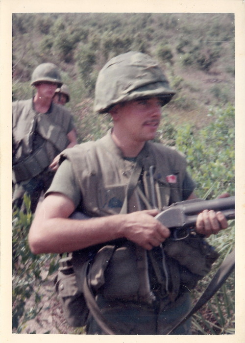 vietnamwarera:US Marine armed with an M79 grenade launcher