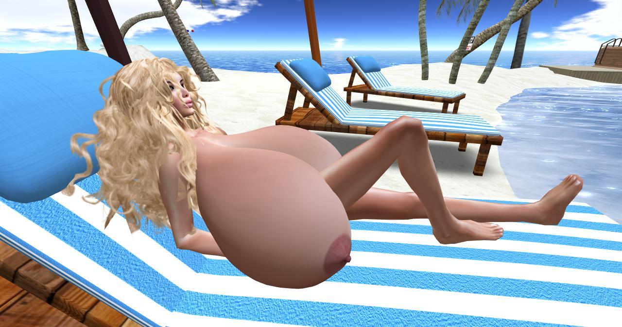 Second Life Nudes #1Llelwyn #1 - At the Beach - 5â€²4â€³ - 102-20-36, 182