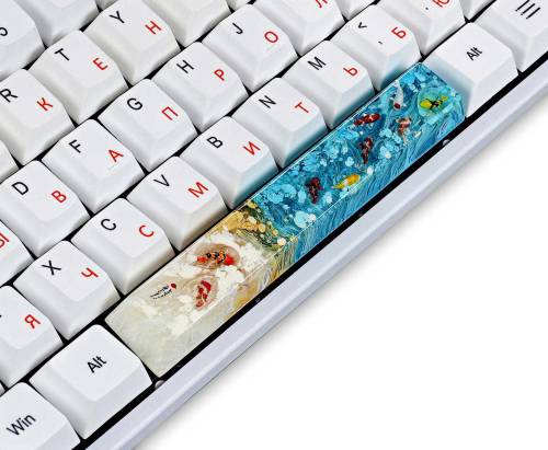 Jelly Key Zen pond custom keycaps are rad.