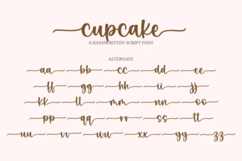 Cupcake Font by Graphix Line Studio