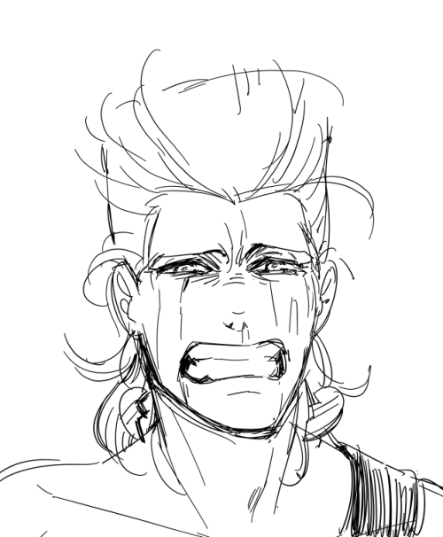 kakyoyoin: I wanted to cheer myself up by drawing polnareff smiling but i fucked up somehow