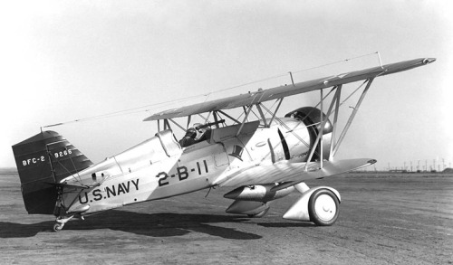 usaac-official:A BFC-2 Goshawk of VB-2B at NRAB Long Beach, mid-1930s